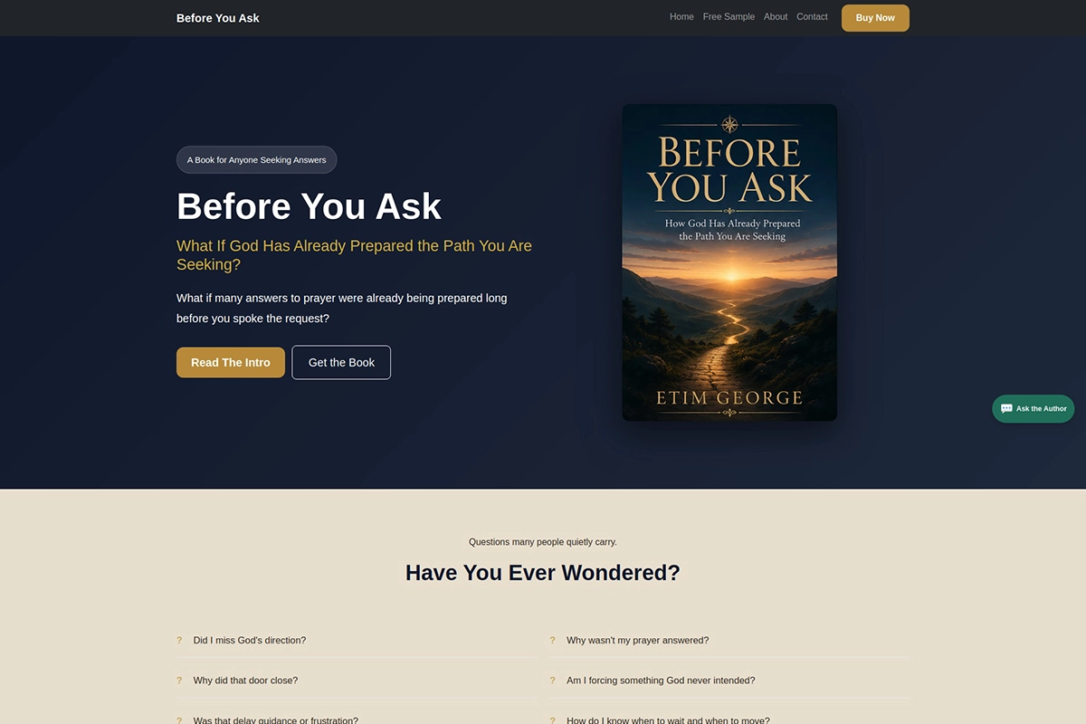 Before You Ask website