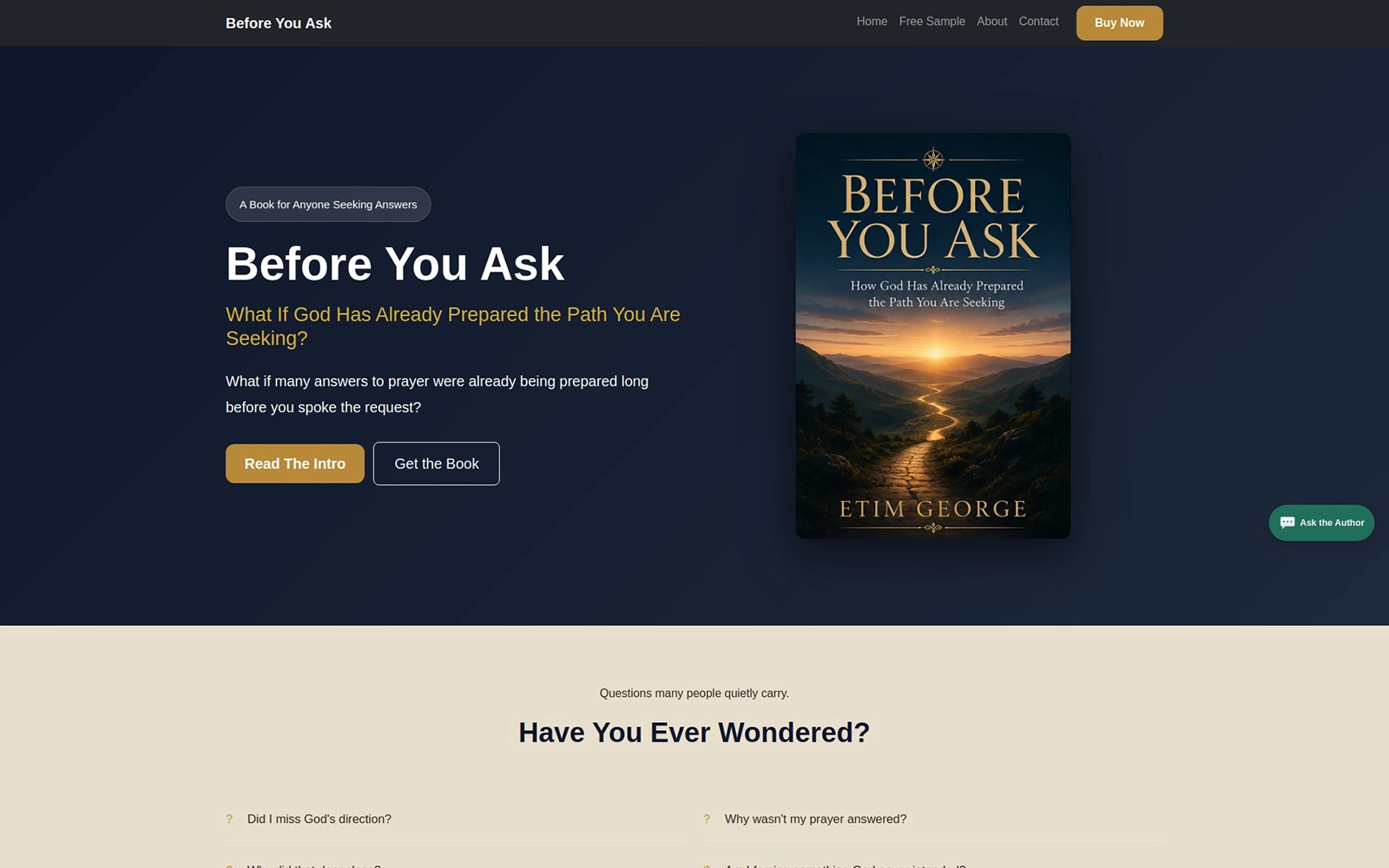 Before You Ask website showcase